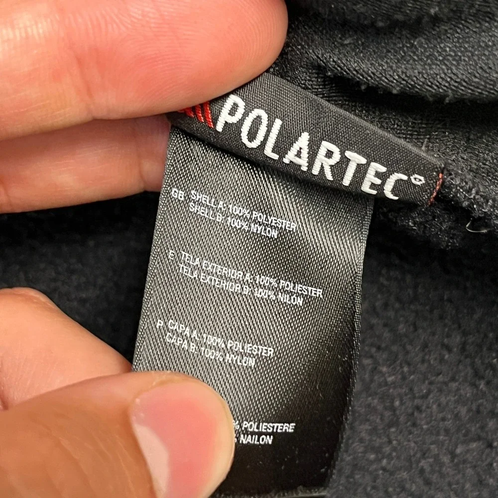 The North Face Denali Polartec Fleece Jacket Mens Large Black Full Zip Venting